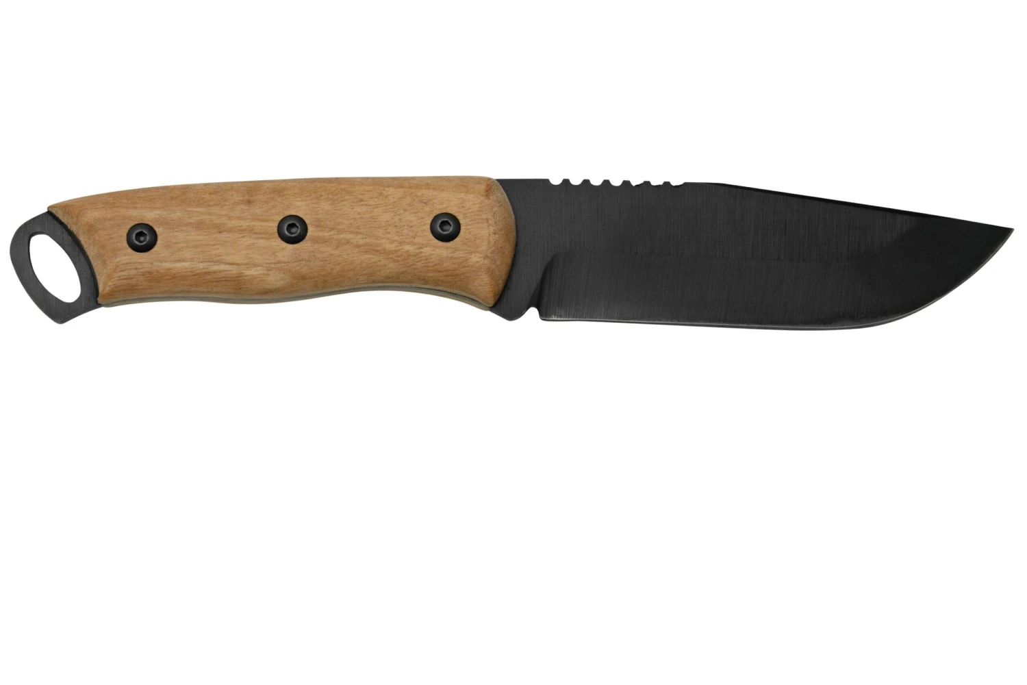 BeaverCraft BSH4 Carbon Steel Bushcraft Knife, Walnut Handle With Leather Sheath - Imagen 2