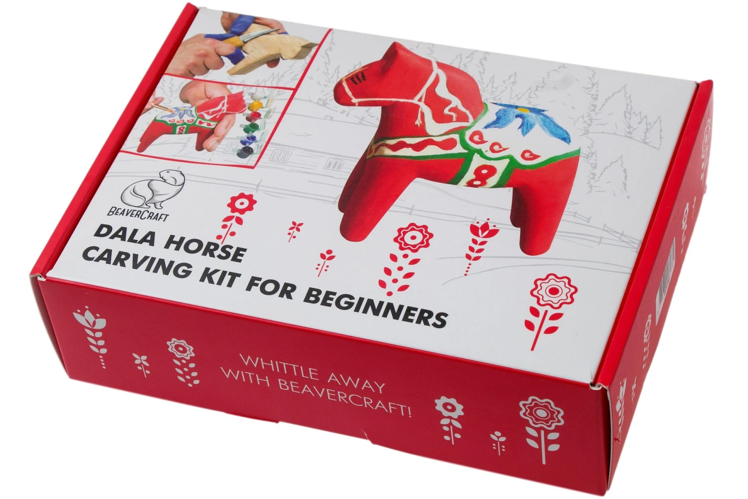 BeaverCraft Dala Horse Carving Hobby Kit DIY02, Set De Tallado De Madera - Imagen 2