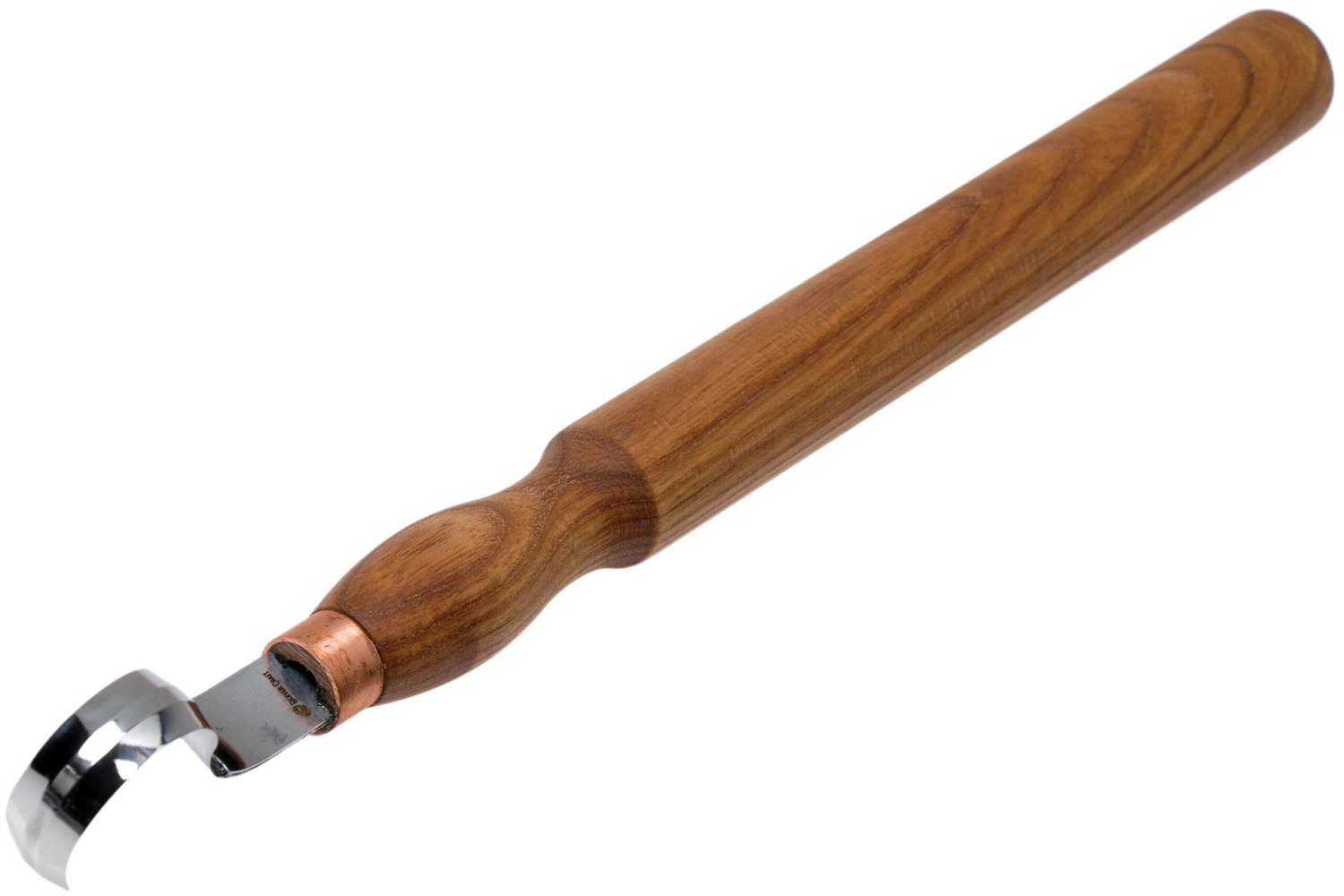 BeaverCraft Oak Spoon Carving Knife Long 30 Mm Long SK2SLONG, Double Edge, Cuchillo Vaciador Con Funda - Imagen 2