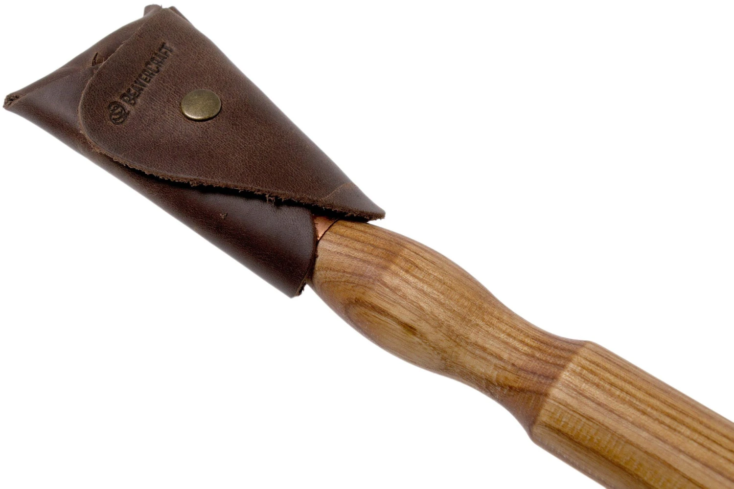 BeaverCraft Oak Spoon Carving Knife Long 30 Mm Long SK2SLONG, Double Edge, Cuchillo Vaciador Con Funda - Imagen 3