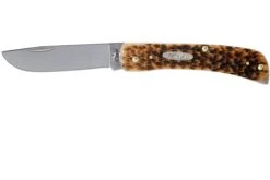 Case Sod Buster Jr Amber Jigged Bone, 245 6137 SS Navaja