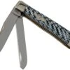 Case Medium Trapper White & Black Carbon Fiber-G10 Weave Smooth, 38920 10254 SS Navaja
