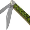 Case Peanut Green & Black Carbon Fiber-G10 Weave Smooth, 50714, 10220 SS Navaja