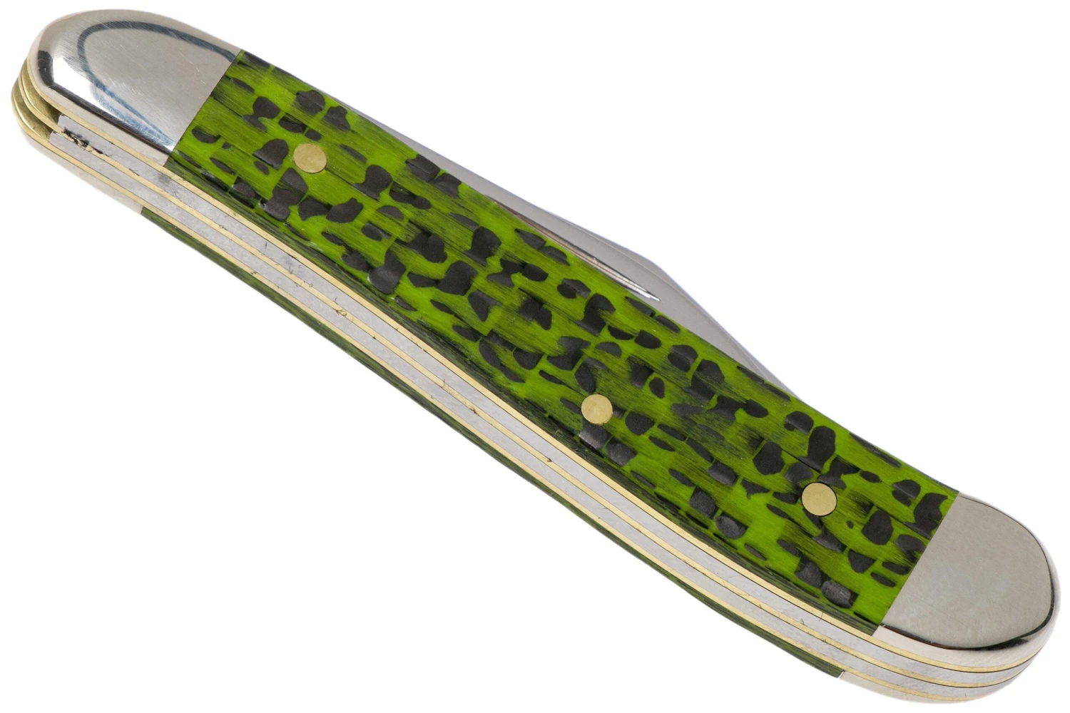 Case Peanut Green & Black Carbon Fiber-G10 Weave Smooth, 50714, 10220 SS Navaja - Imagen 4