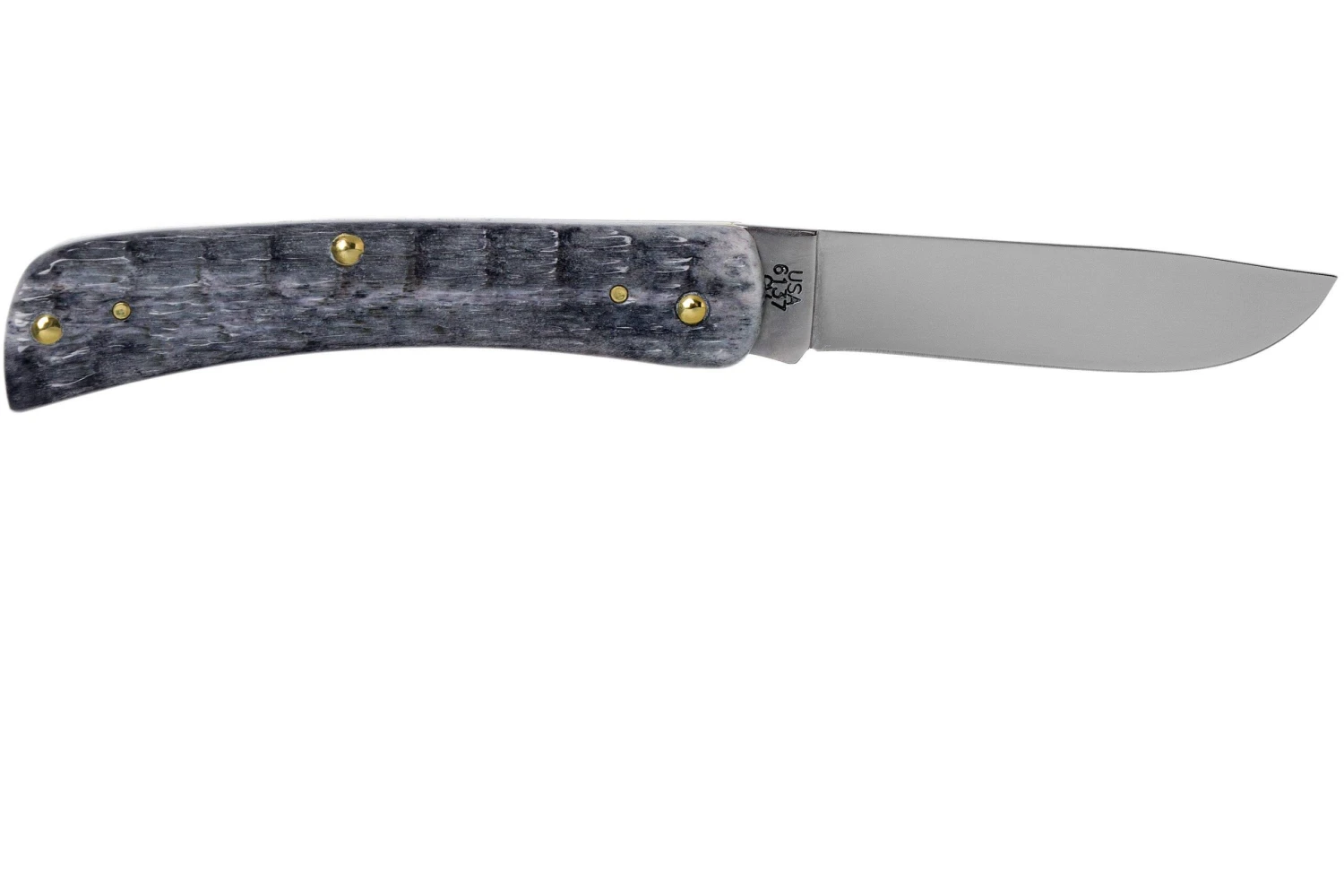 Case Sod Buster Jr Pocket Worn Grey Bone, Crandall Jig, 58412, 6137 CV Navaja - Imagen 2