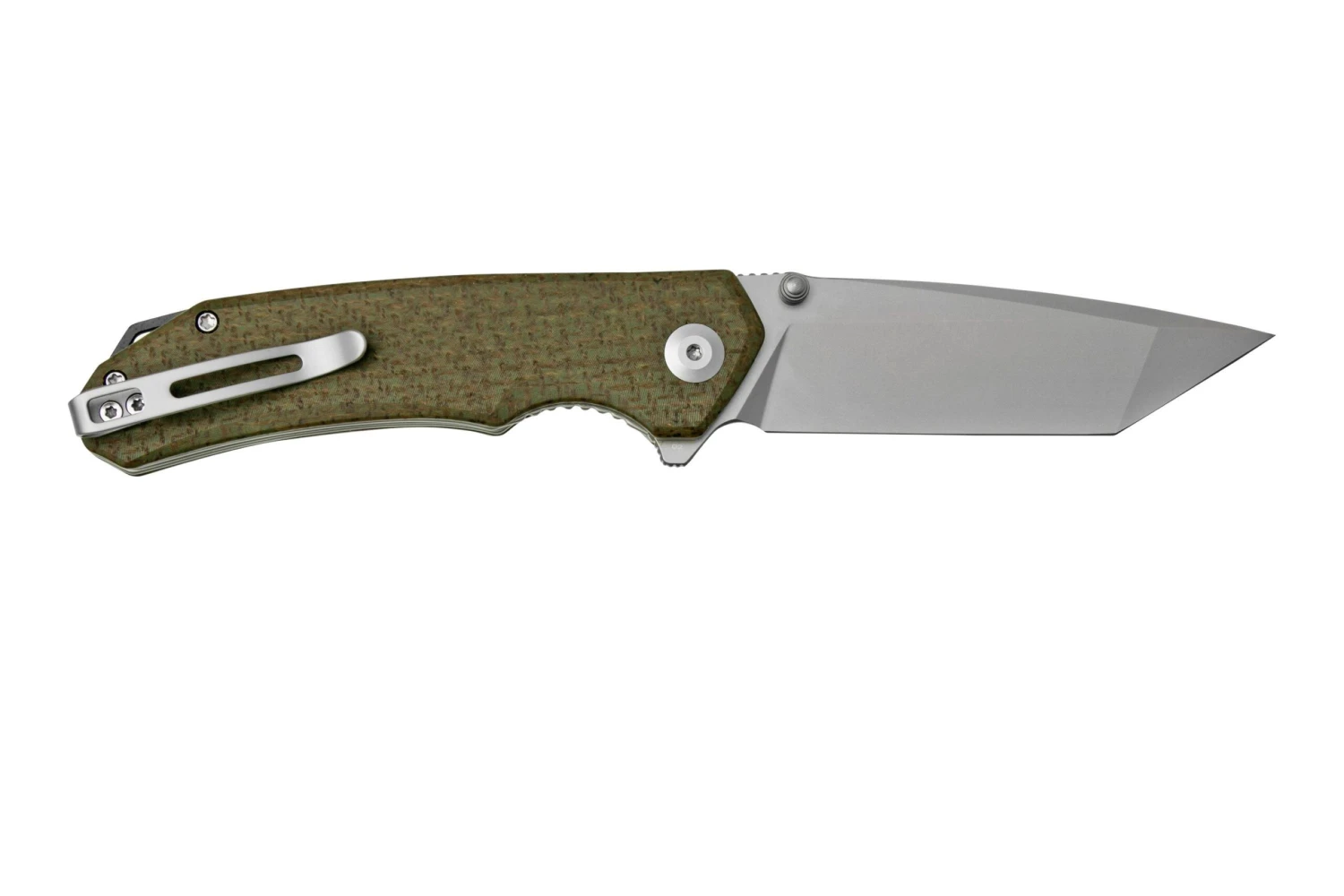 Civivi Brazen C2023F Tanto, Green Coarse Micarta Navaja - Imagen 2