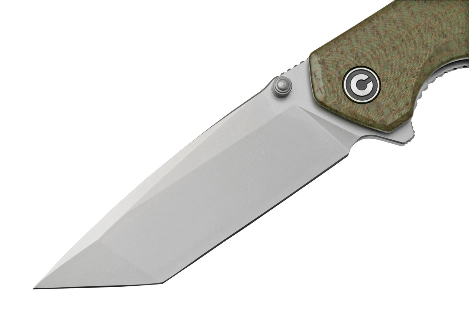 Civivi Brazen C2023F Tanto, Green Coarse Micarta Navaja - Imagen 3