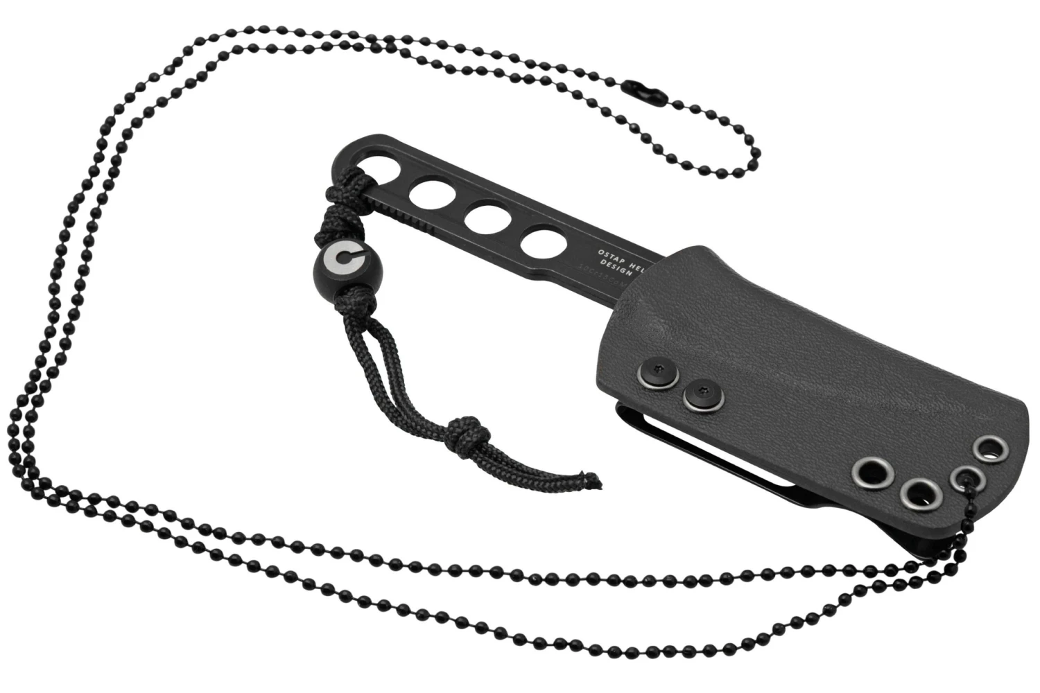 Civivi Circulus C22012-1, Black Stonewashed 10Cr15CoMoV Cuchillo De Cuello, Diseño De Ostap Hel - Imagen 6