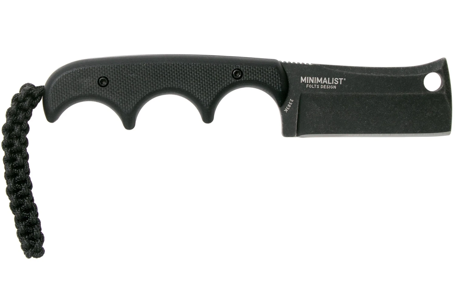 CRKT Minimalist Cleaver Blackout 2383K Cuchillo De Cuello, Alan Folts Design - Imagen 2