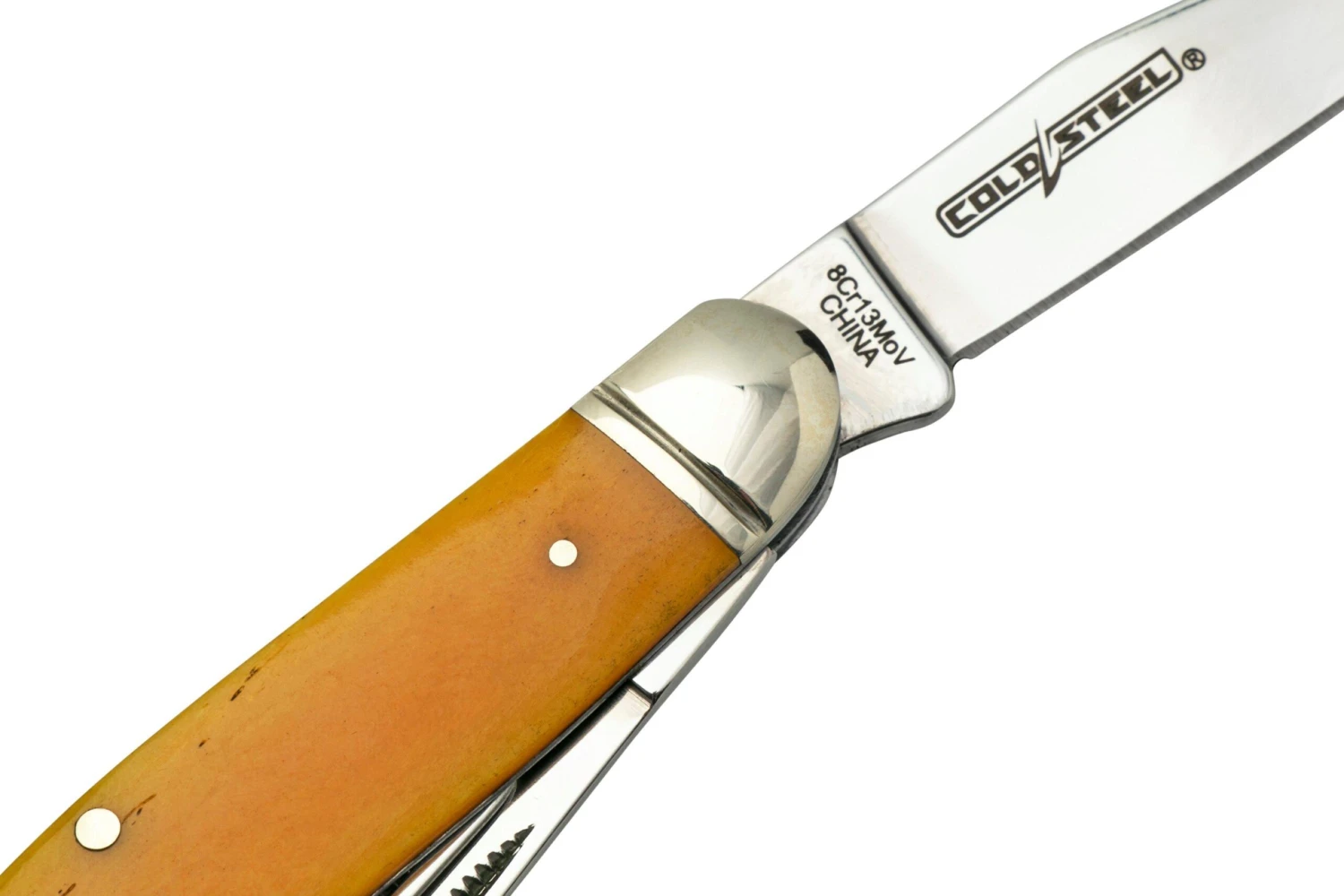 Cold Steel Gentleman's Stockman FL-GSTKM-Y, Yellow Bone, Navaja - Imagen 5
