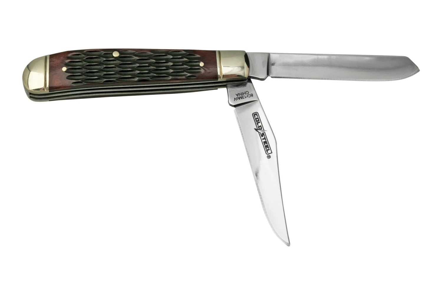 Cold Steel Mini Trapper FL-MTRPR-J Jigged Brown Bone, Navaja - Imagen 2