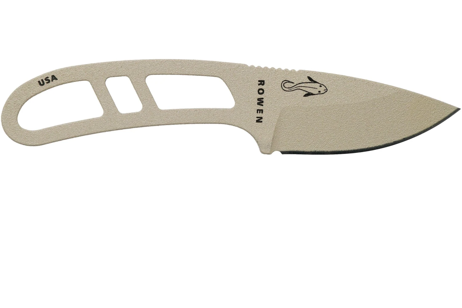 ESEE Candiru Desert Tan CAN-DT Cuchillo De Cuello Con Funda Negra + Clip De Cinturón - Imagen 2