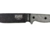 ESEE Model 6 Black Blade, Grey Handle 6P Con Funda Marrón + Clip De Cinturón