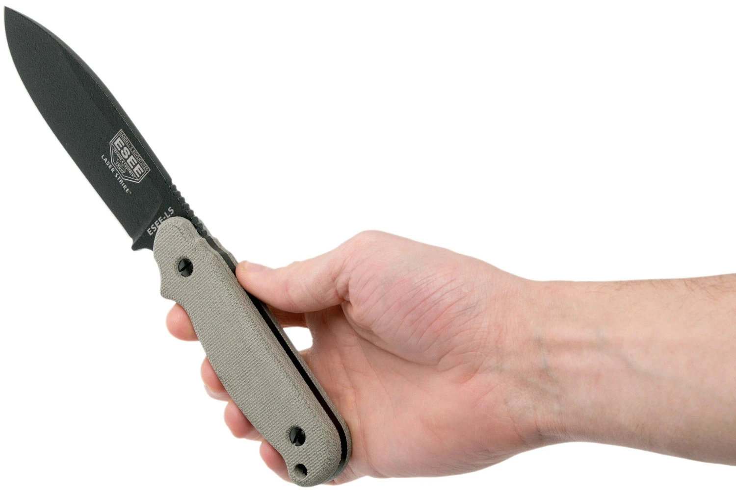 ESEE Laser Strike LS-P Cuchillo De Supervivencia Con Funda Kydex + Clip De Cinturón - Imagen 6