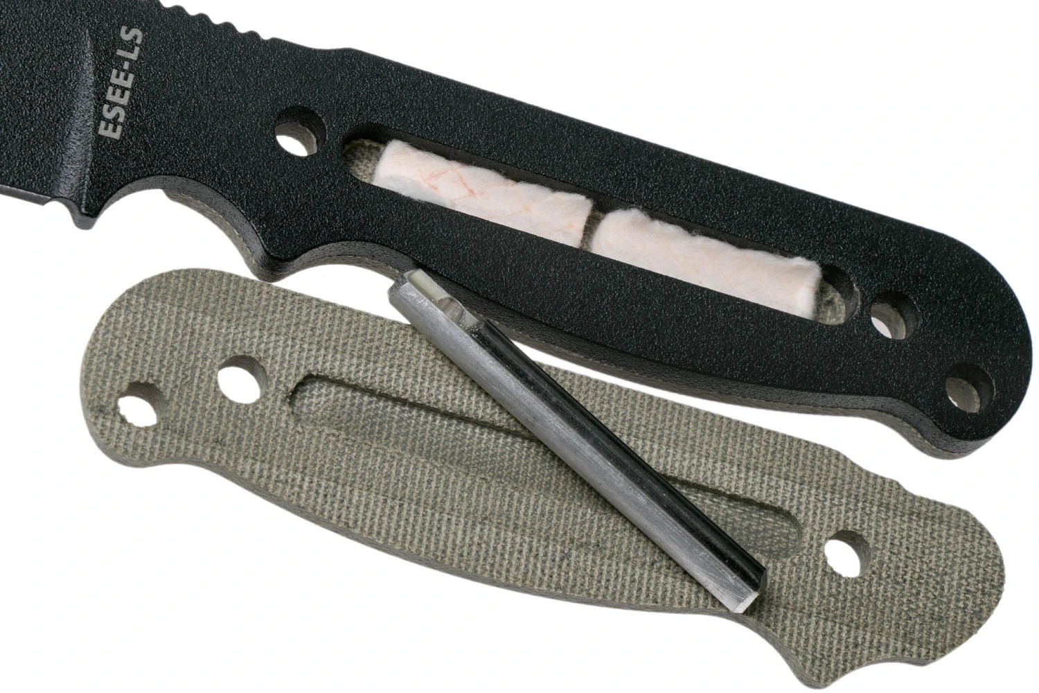 ESEE Laser Strike LS-P Cuchillo De Supervivencia Con Funda Kydex + Clip De Cinturón - Imagen 8