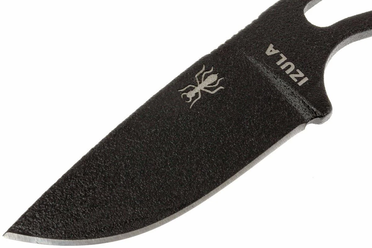 ESEE Izula Black IZULA-B Cuchillo De Cuello Con Funda Negra + Clip De Cintur贸n - Imagen 2