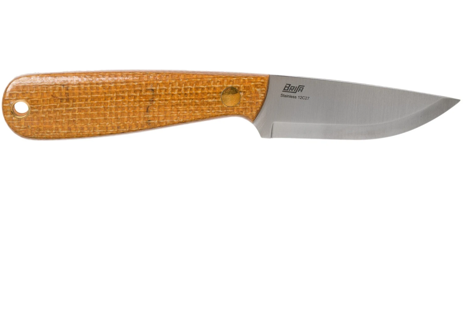 Brisa Necker 70, 001 Scandi Mustard Micarta, Cuchillo De Cuello - Imagen 2