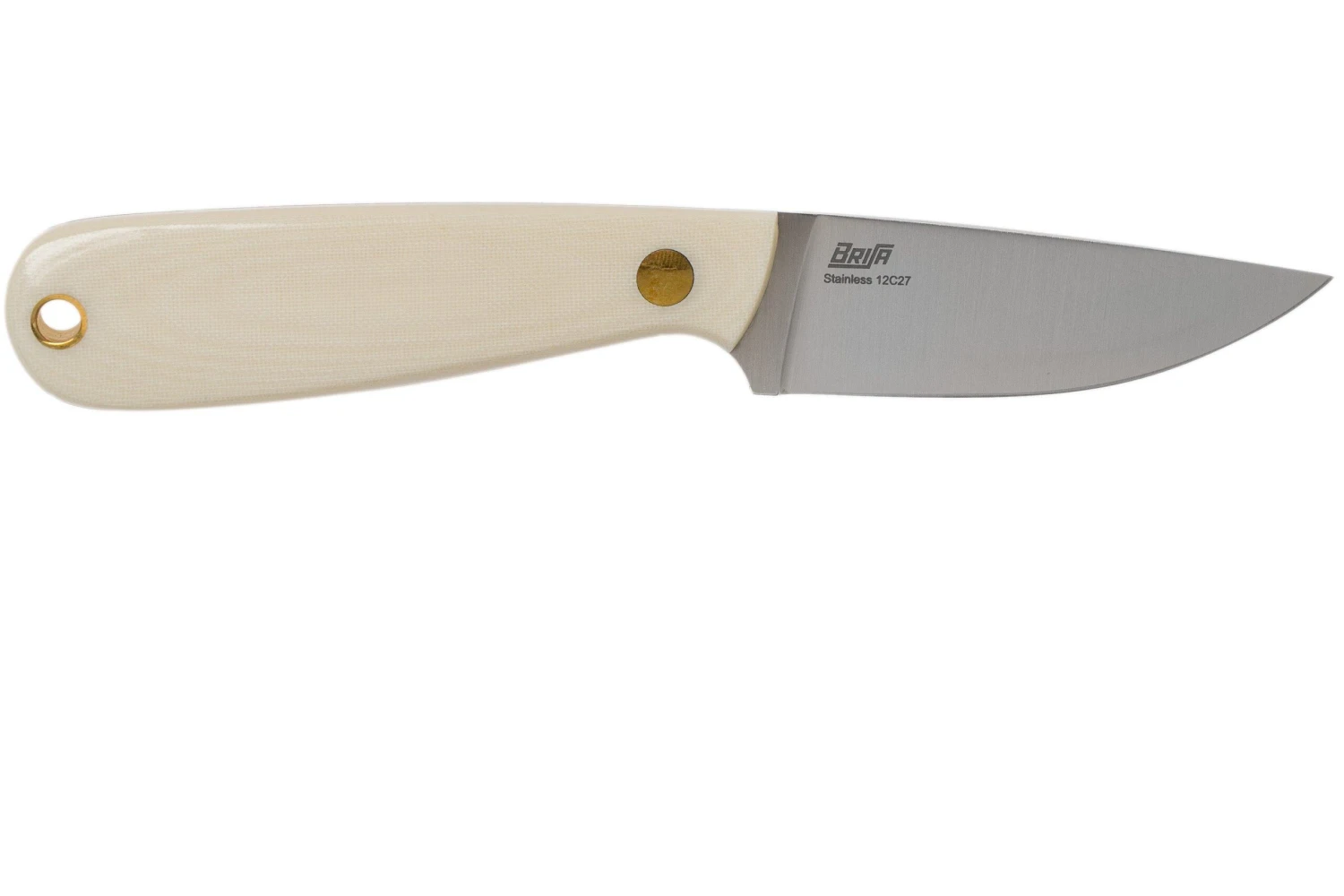 Brisa Necker 70, 007 Flat Ivory Micarta, Cuchillo De Cuello - Imagen 2