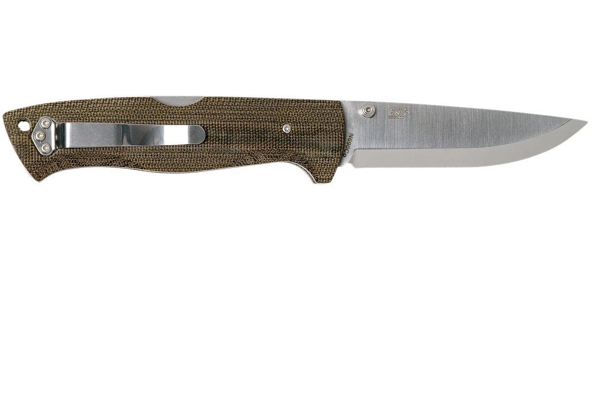 Brisa Borka 90 - N690 Scandi - Green Micarta - 2850 - Imagen 2
