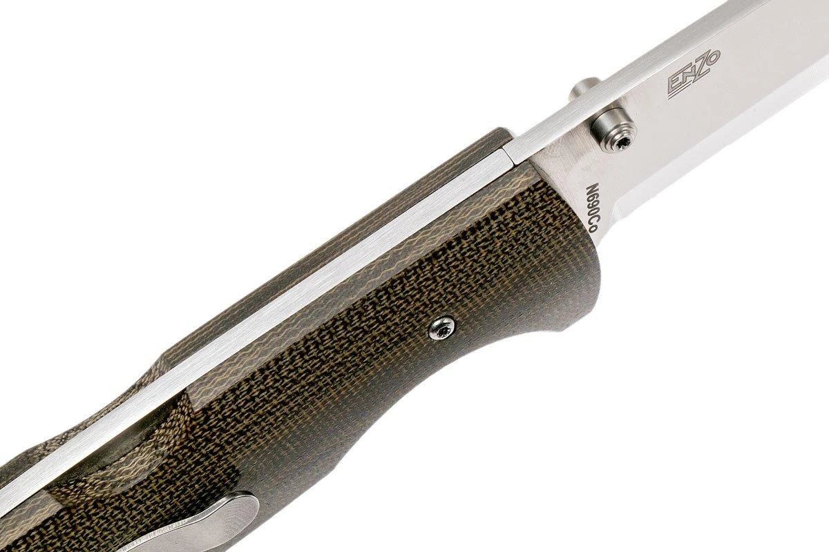 Brisa Borka 90 - N690 Scandi - Green Micarta - 2850 - Imagen 6