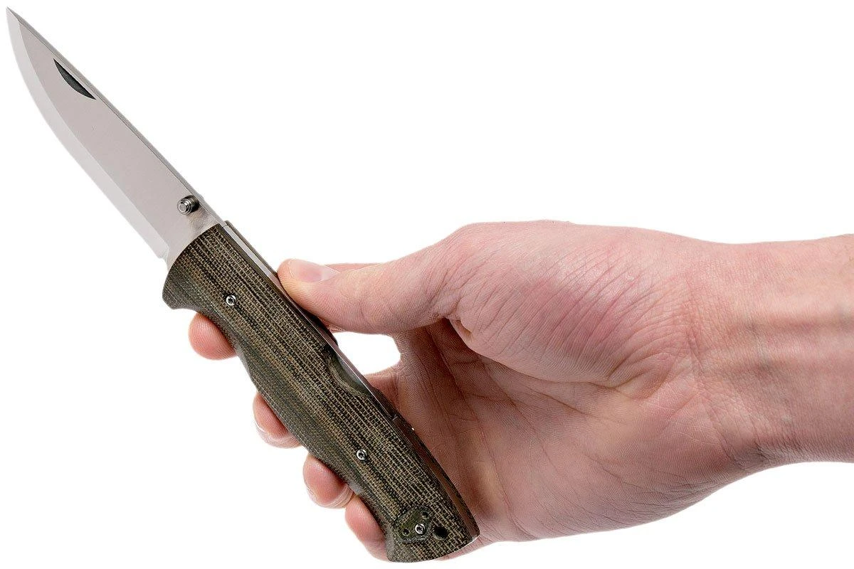 Brisa Borka 90 - N690 Scandi - Green Micarta - 2850 - Imagen 8