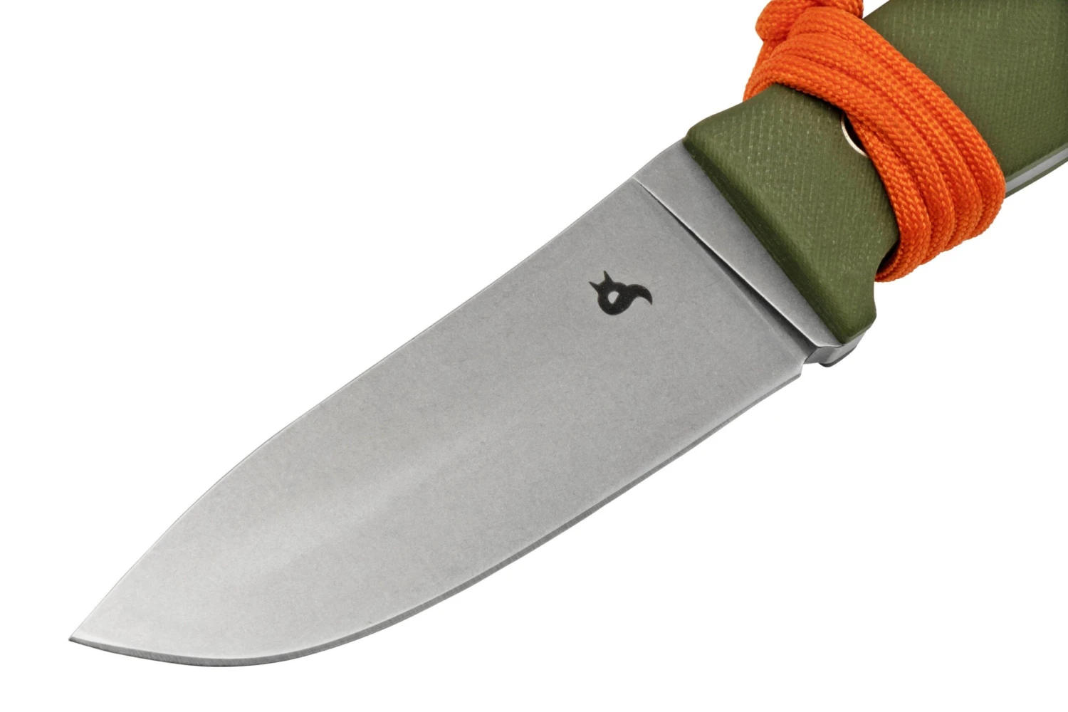 Black Fox Vesuvius Stonewashed D2 Blade, OD Green G10 Cuchillo Fijo - Imagen 3