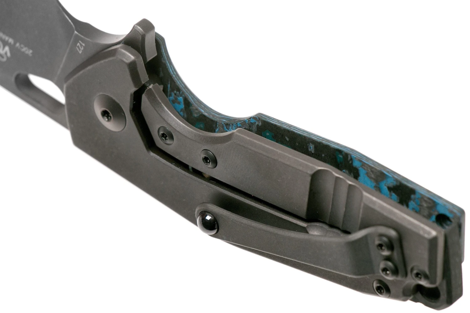 Fox Suru FX-526LECF Arctic Storm Carbon Fibre, Limited Edition Navaja, Jesper Voxnaes Design - Imagen 5