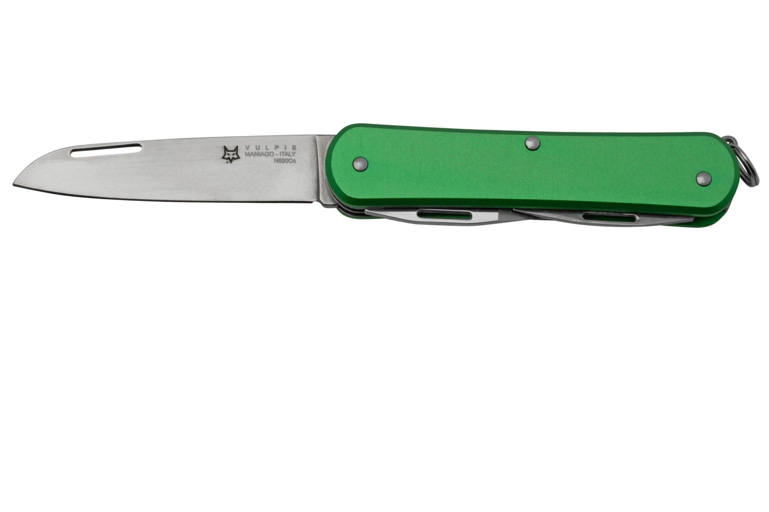 FOX Vulpis 3-Tools FX-VP130-3OD, N690Co, Aluminium OD Green, Navaja Suiza
