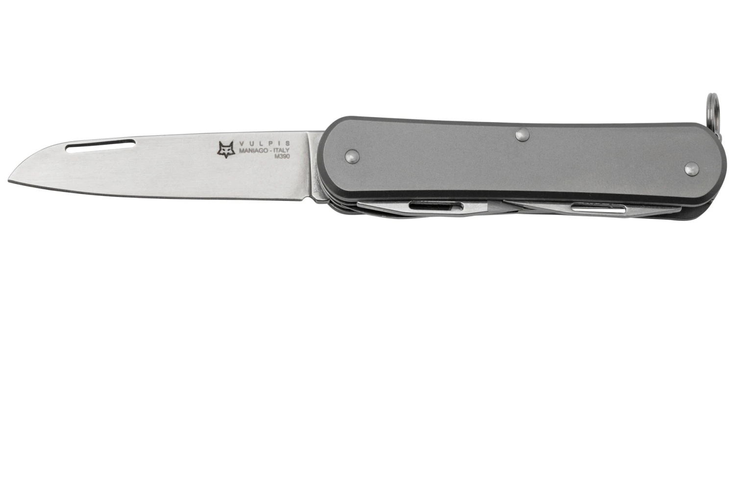 FOX Vulpis 4-Tools FX-VP130-F4TI, M390, Titanium, Navaja Suiza