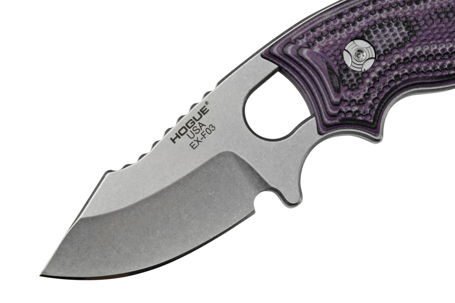 Hogue EX-F03 G-Mascus Purple, 35338 Cuchillo De Cuello - Imagen 3