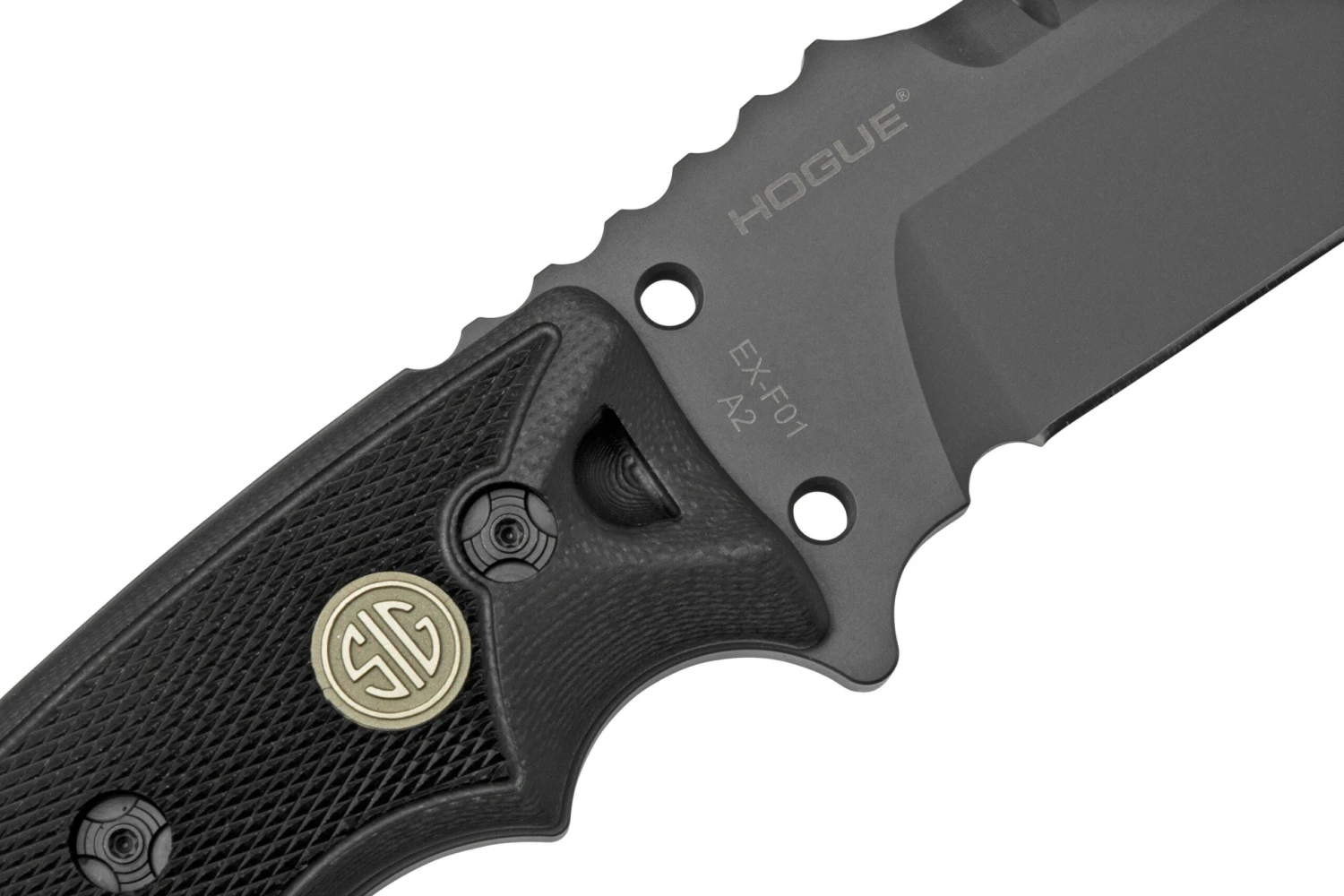 Hogue EX-F01 5.5" Sig Sauer, Tanto Black G10, Acero A2, 37122 Cuchillo Fijo - Imagen 5