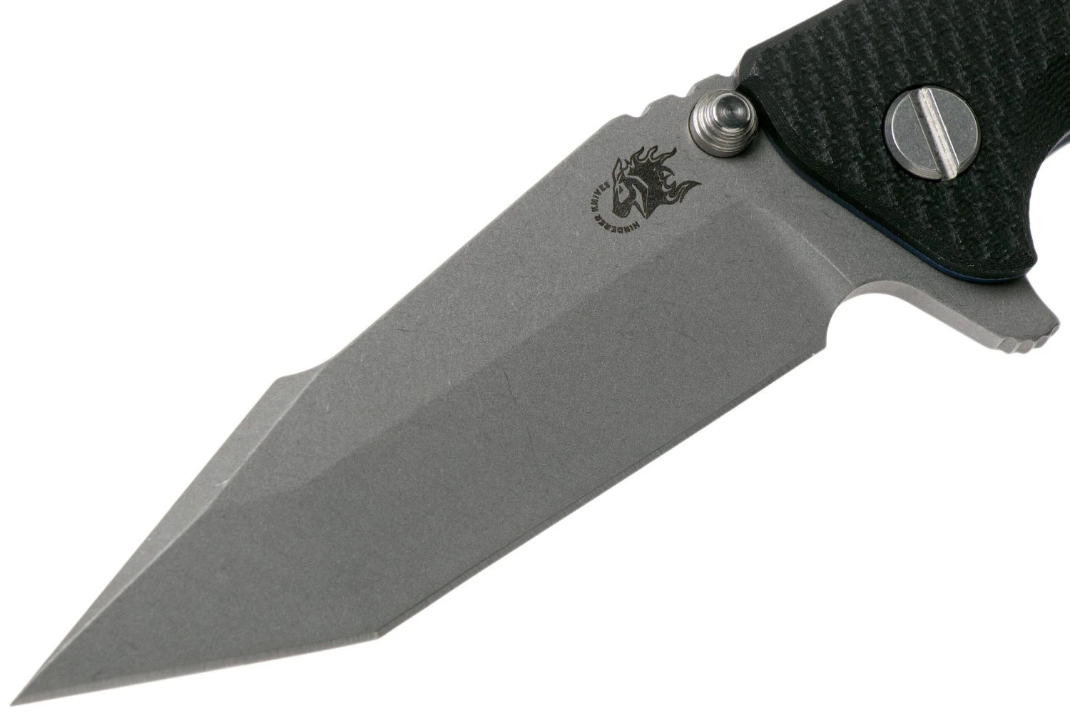 Rick Hinderer Eklipse 3.5” Harpoon Tanto, CPM 20CV, Battle Blue, Black G10 Navaja - Imagen 3