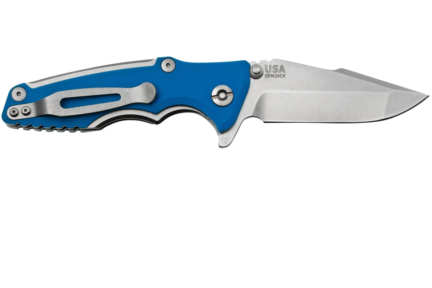 Rick Hinderer Eklipse 3.0" 20CV Harpoon Spanto Stonewash Blue G10, Navaja - Imagen 2