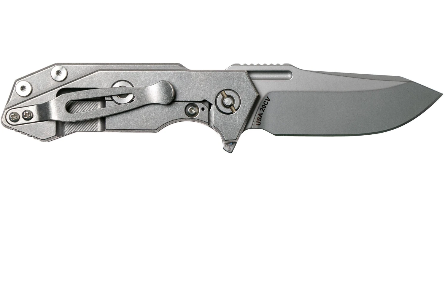 Rick Hinderer Half Track Gen 2, Spearpoint 20CV, Orange G10, Navaja - Imagen 2