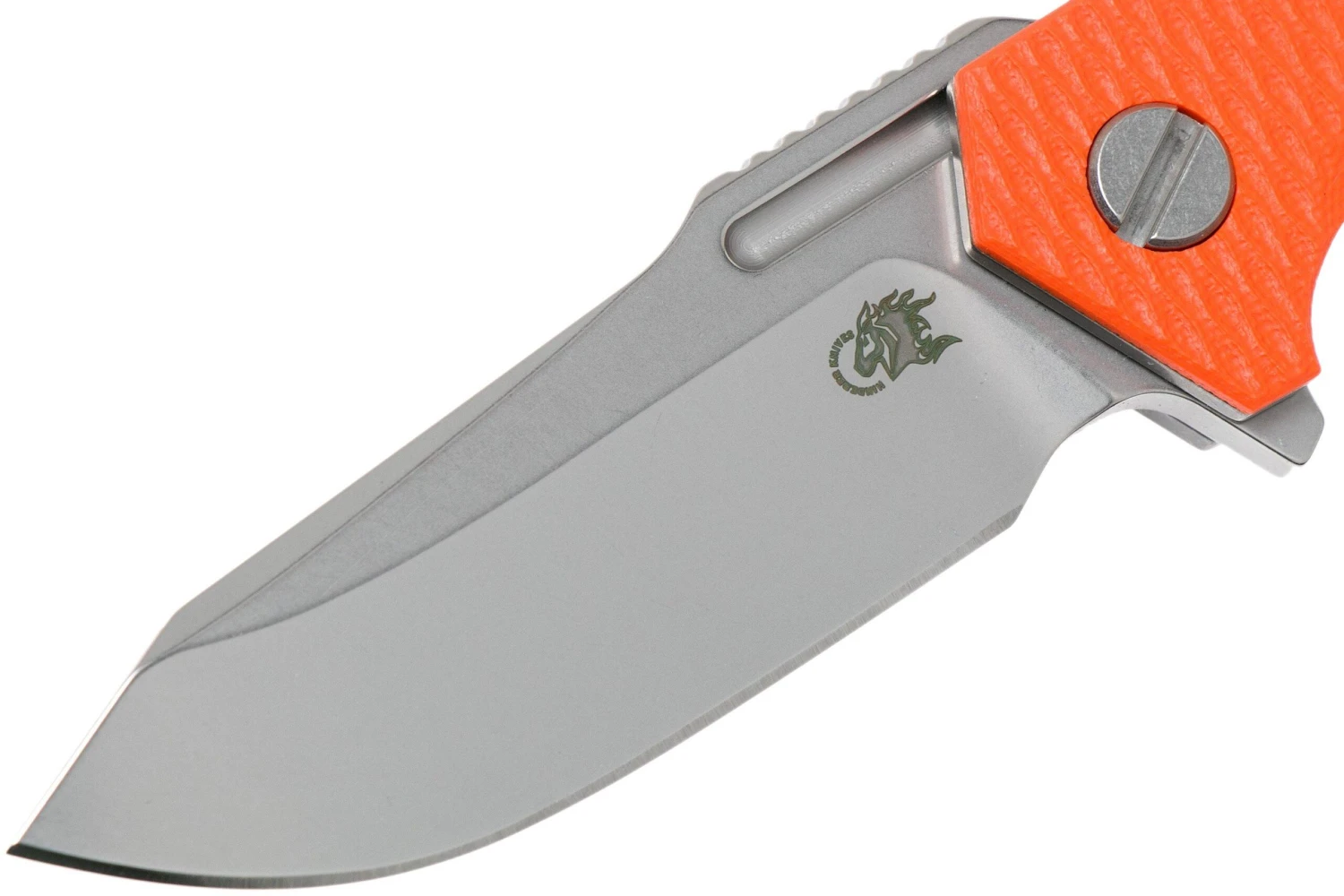 Rick Hinderer Half Track Gen 2, Spearpoint 20CV, Orange G10, Navaja - Imagen 3