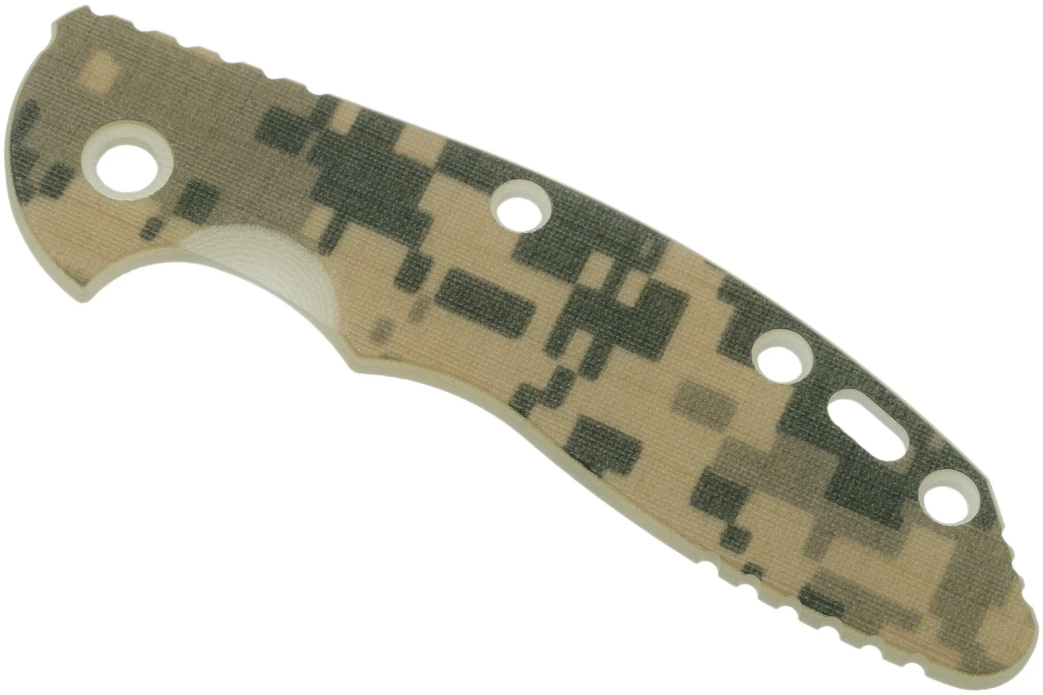 Rick Hinderer XM-18 3,5”, Placa Del Mango Digital Camo G10