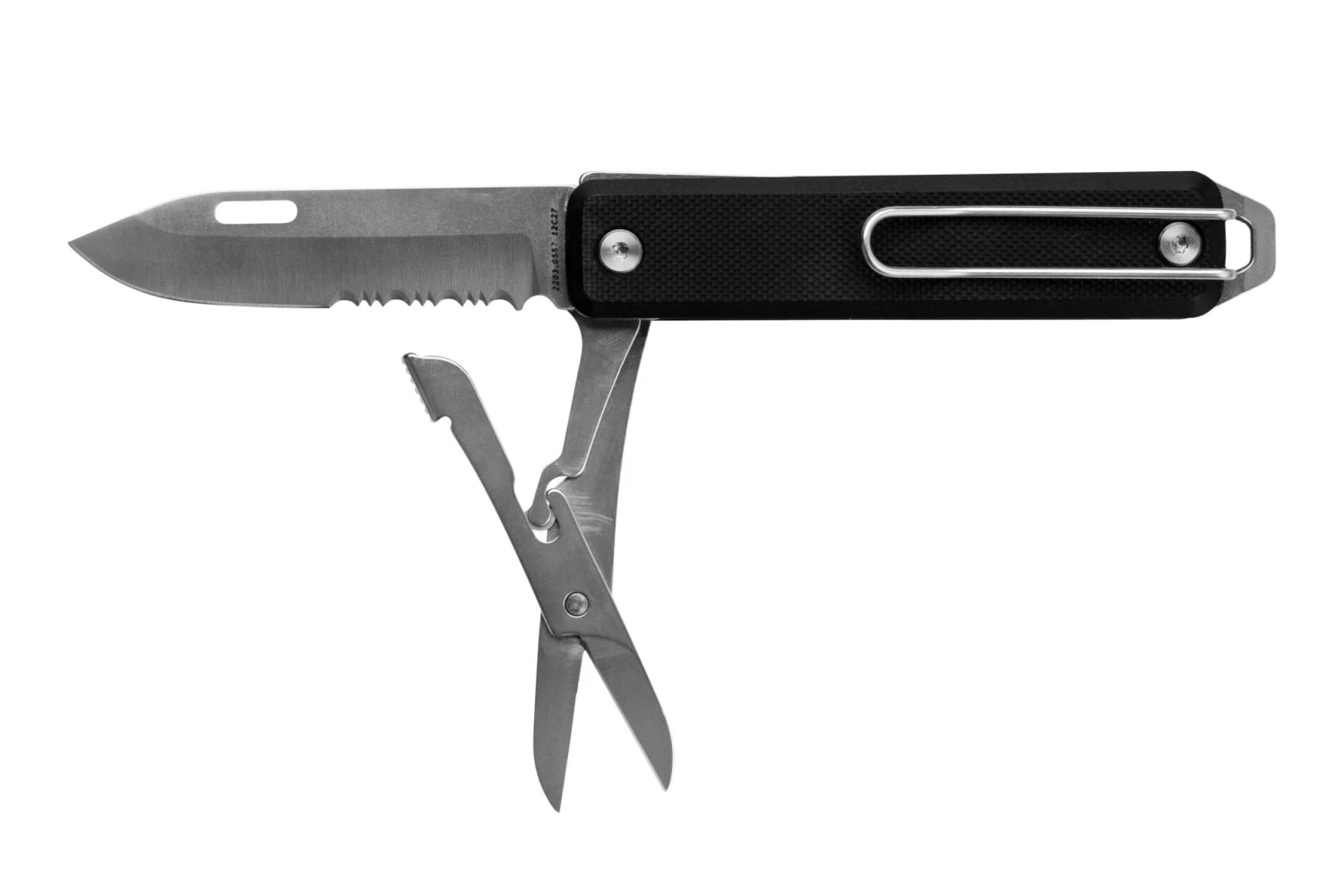 The James Brand The Ellis Scissors Serrated Black G10 Stainless KN119101-01 Navaja - Imagen 2