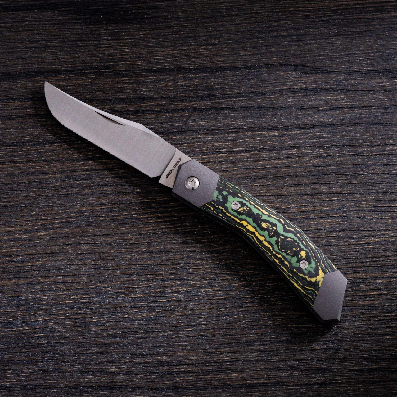 Jack Wolf Cyborg Jack CYBO-01-CTS Fat Carbon Toxic Storm, Navaja Slipjoint