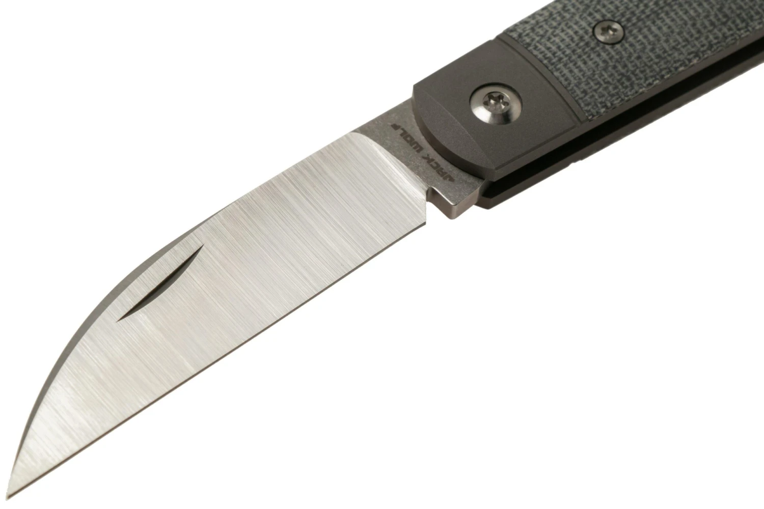 Jack Wolf Laid Back Jack, Black Canvas Micarta LAIDB-01-BLK Navaja Slipjoint - Imagen 3