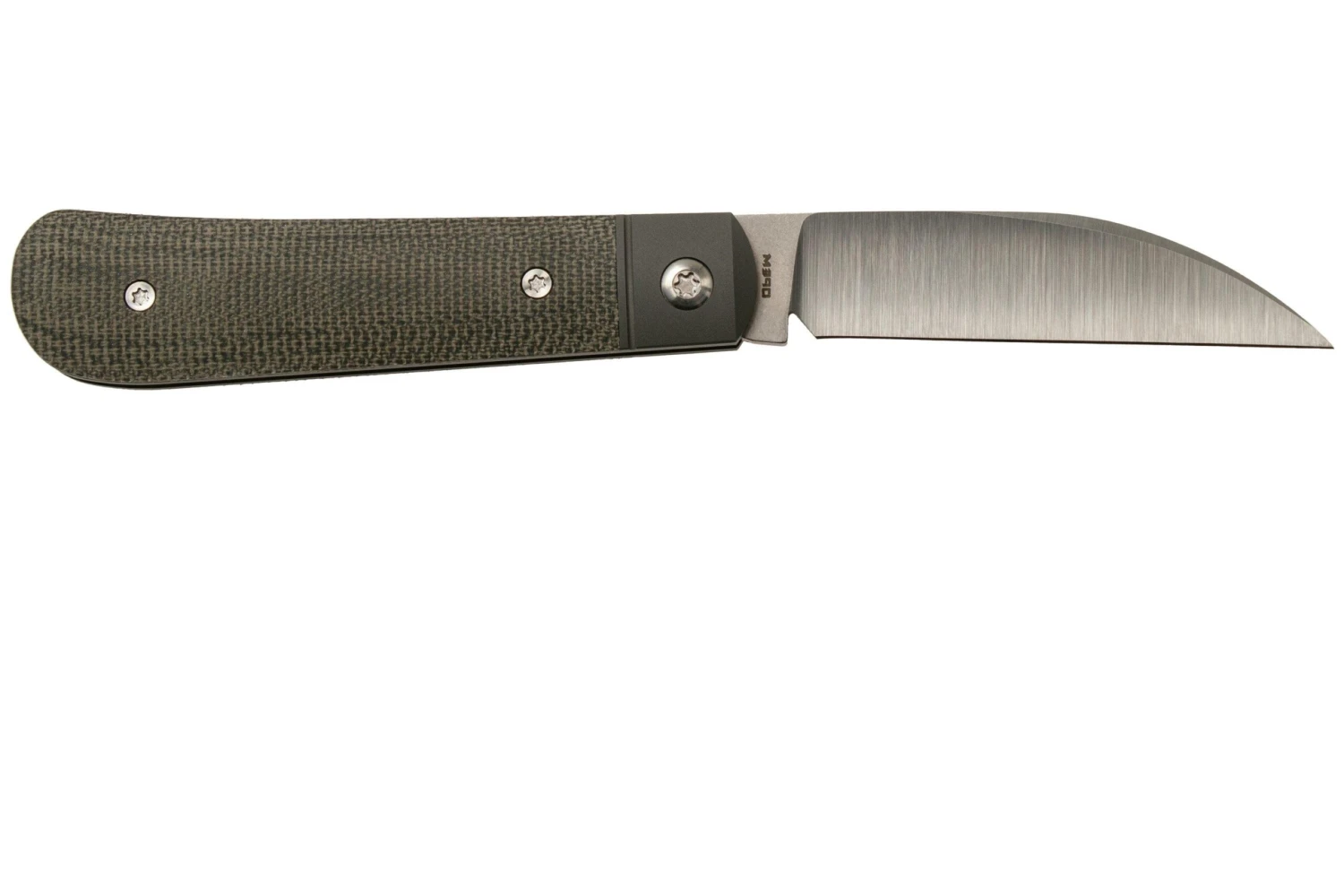 Jack Wolf Laid Back Jack, Green Canvas Micarta LAIDB-01-GRN Navaja Slipjoint - Imagen 2