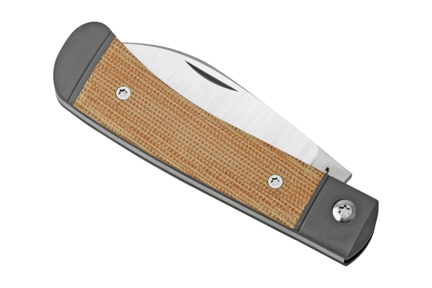 Jack Wolf Venom Jack VEN-01-NAT Canvas Micarta Natural, Navaja Slipjoint - Imagen 6