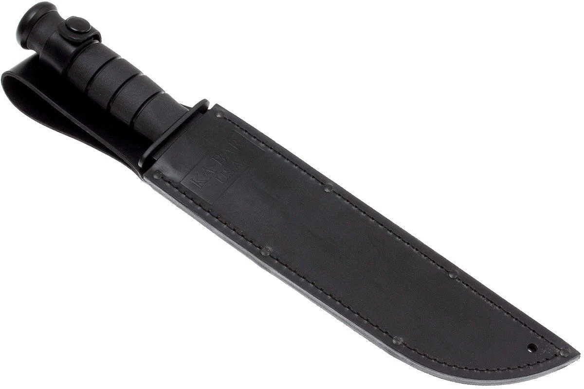 KA-BAR Big Brother 2211 Kraton Parcialmente Dentado, Funda De Cuero - Imagen 7