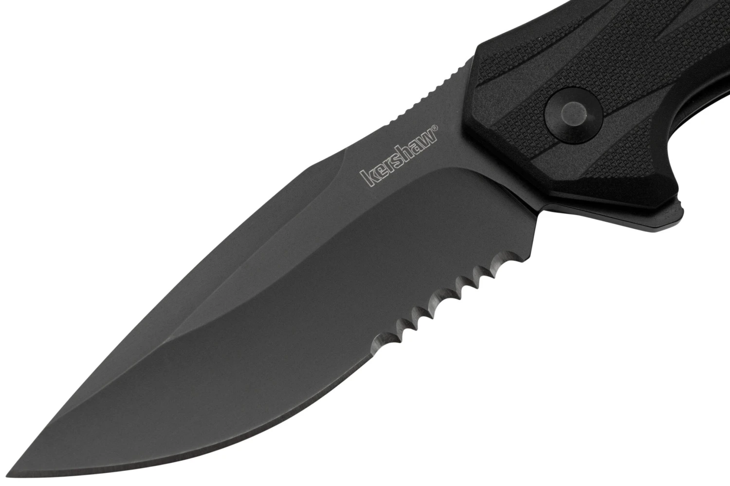 Kershaw Lateral Black Serrated 1645 Assisted Black FRN Navaja - Imagen 3