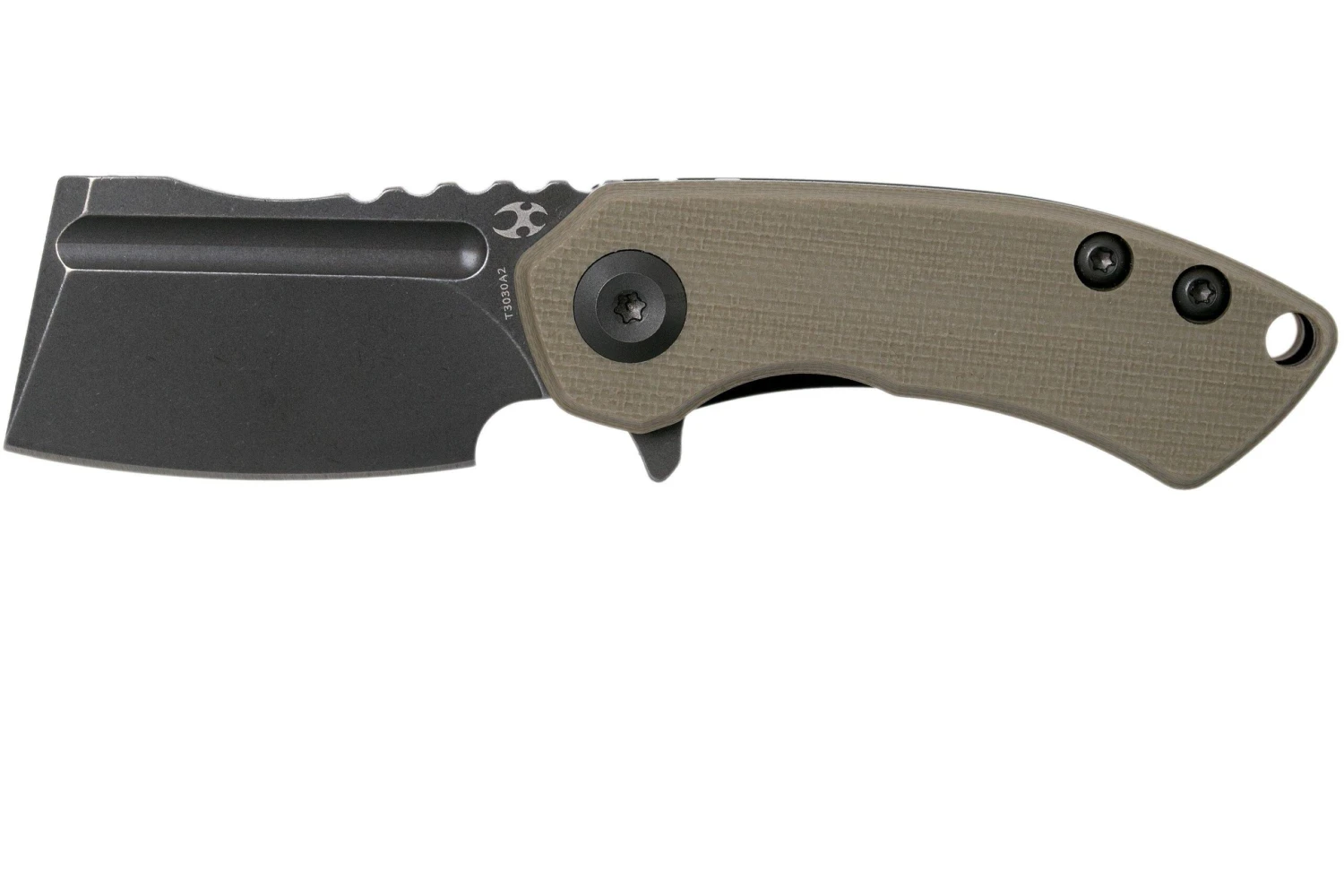Kansept Mini Korvid T3030A2 Black, Sand G10 Navaja, Justin Koch Design