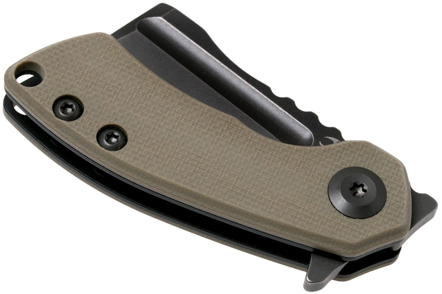 Kansept Mini Korvid T3030A2 Black, Sand G10 Navaja, Justin Koch Design - Imagen 4