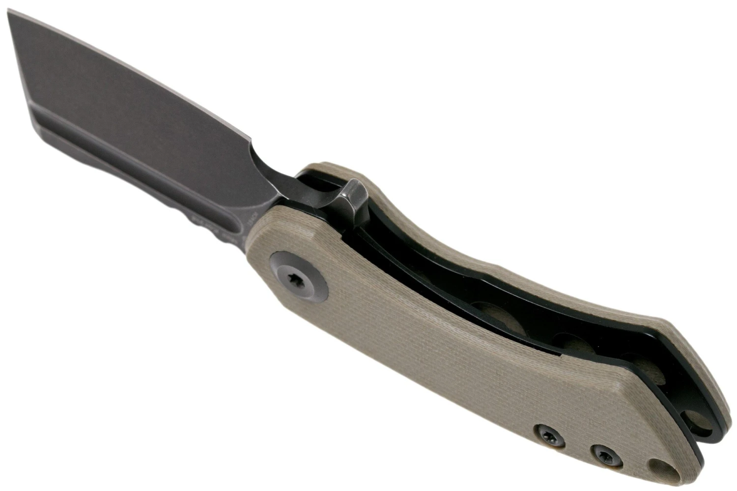 Kansept Mini Korvid T3030A2 Black, Sand G10 Navaja, Justin Koch Design - Imagen 5