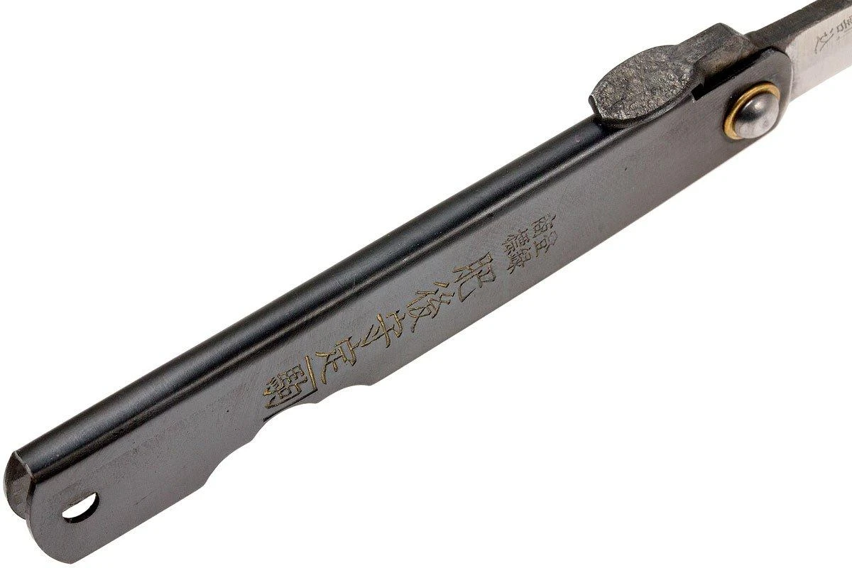 Higonokami Navaja 6,6 Cm KT-HIGO06BL, SK-acero Al Carbono, Negro - Imagen 6