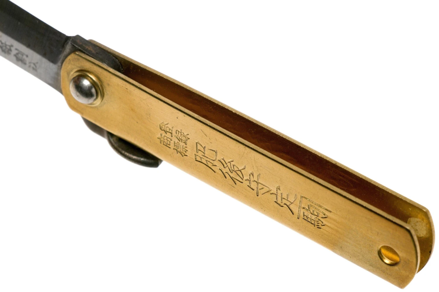 Higonokami Navaja 5 Cm HIGO75BRS, SK-acero Al Carbono, Lat贸n - Imagen 6