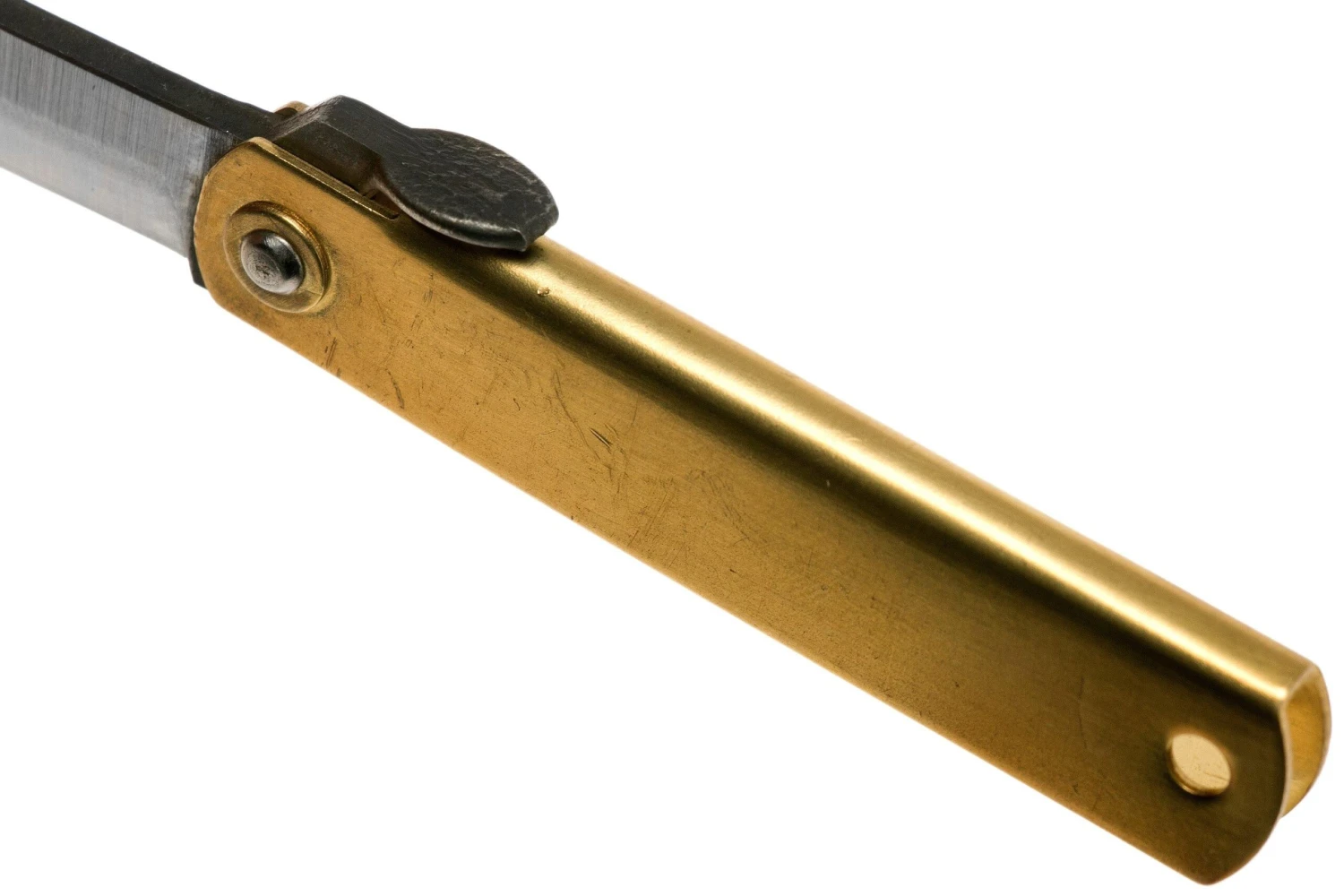 Higonokami Navaja 5 Cm HIGO75BRS, SK-acero Al Carbono, Lat贸n - Imagen 7