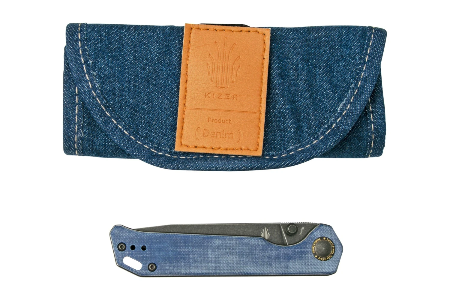 Kizer Vanguard Begleiter V4458.2C1 Denim Micarta, Navaja - Imagen 7